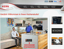 Tablet Screenshot of kuechenstudio-kern.de